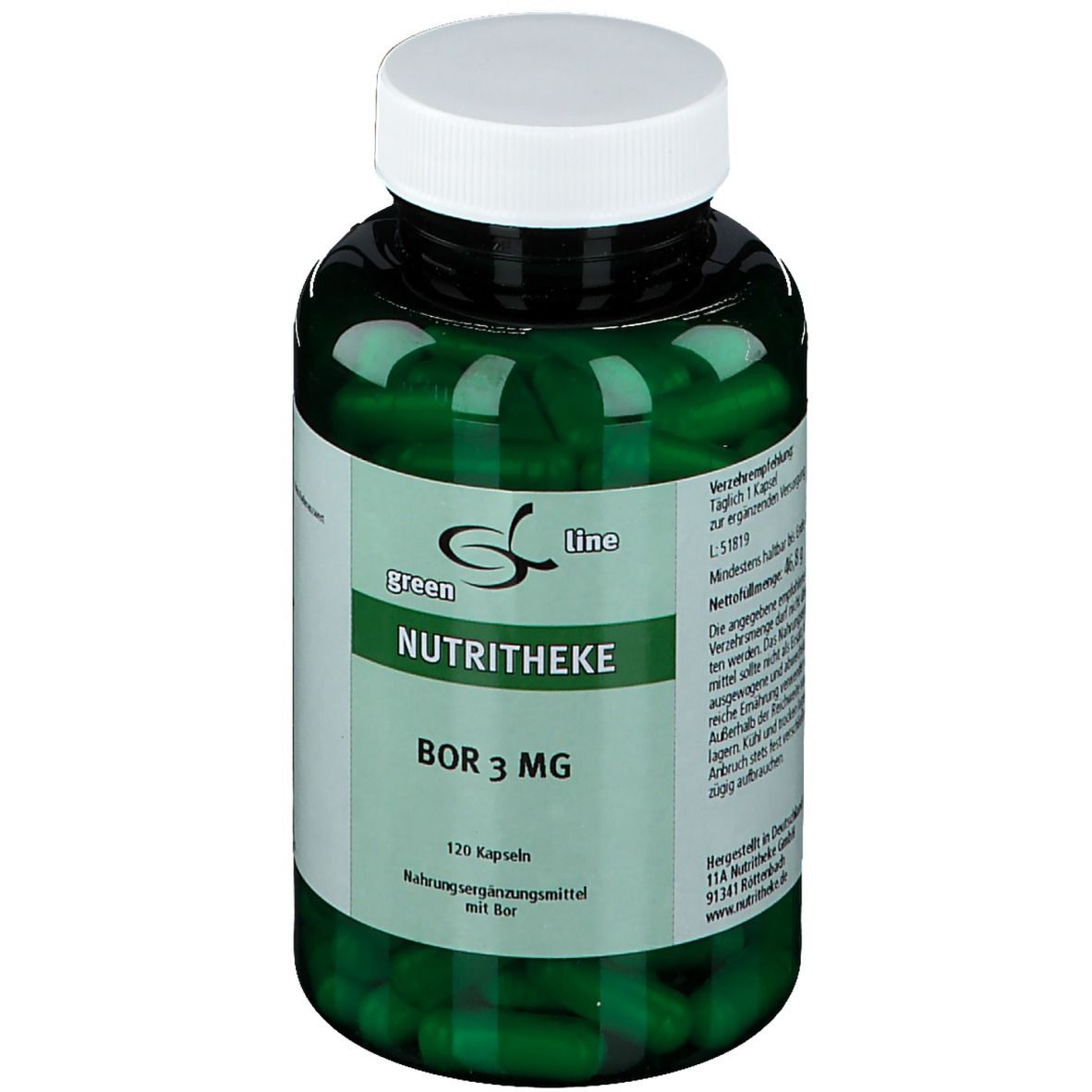 green line NUTRITHEKE Bor 3 mg