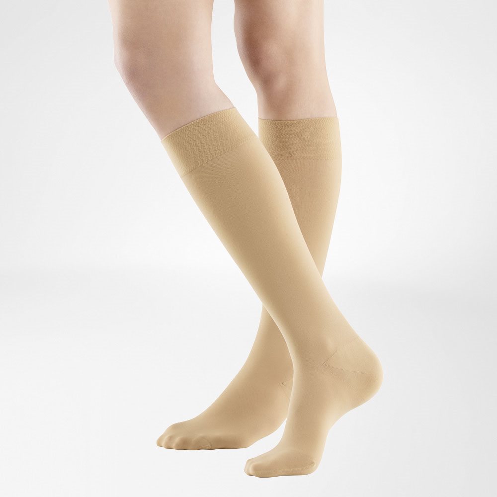Bauerfeind VenoTrain Soft KKL2 AD<br>1 Paar, XL, normal/short geschlossene Fussspitze caramel