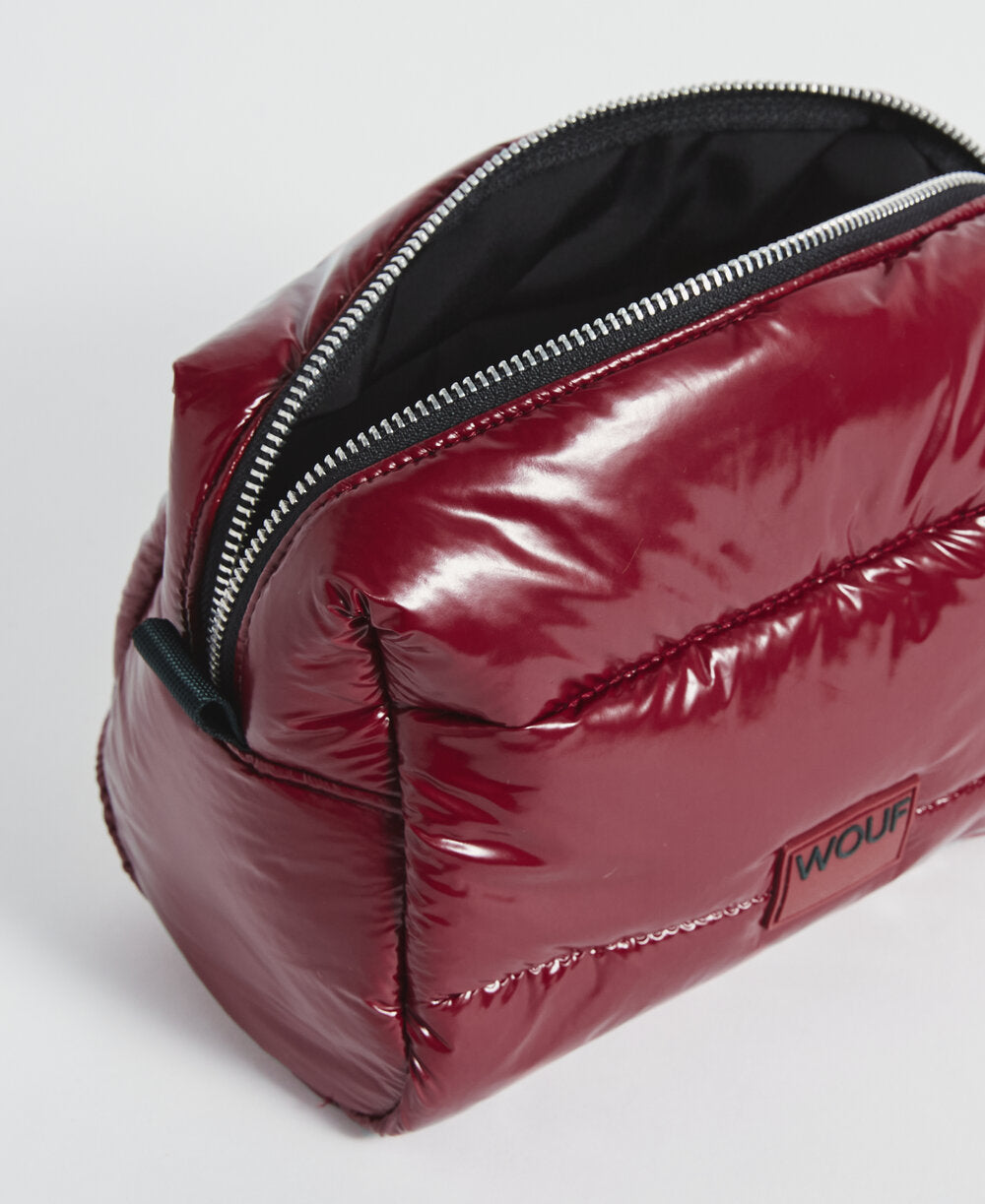 Wouf  Glossy toilettaske - Burgundy