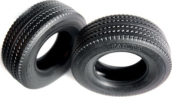 Tamiya - Truck Tires - Lastbil Dæk - Hard - 30 MM - 2 Stk - 56528