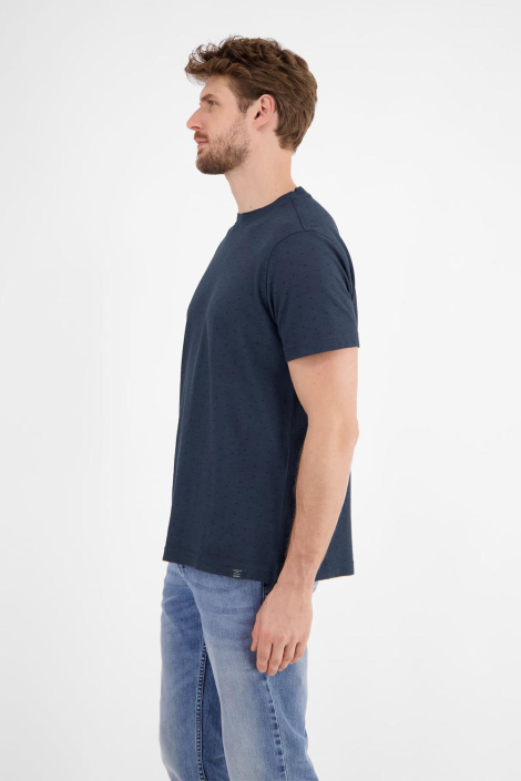 Lerros blauwe heren t-shirt