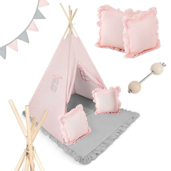 Barne Tipi telt NK-406 Nukido - Lys rosa