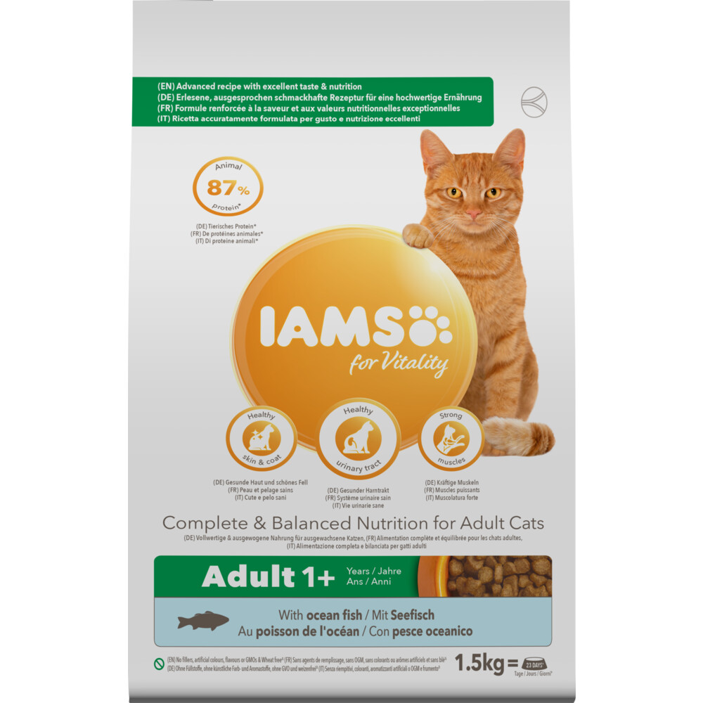 Iams Kat Adult Oceaanvis1,5 kg