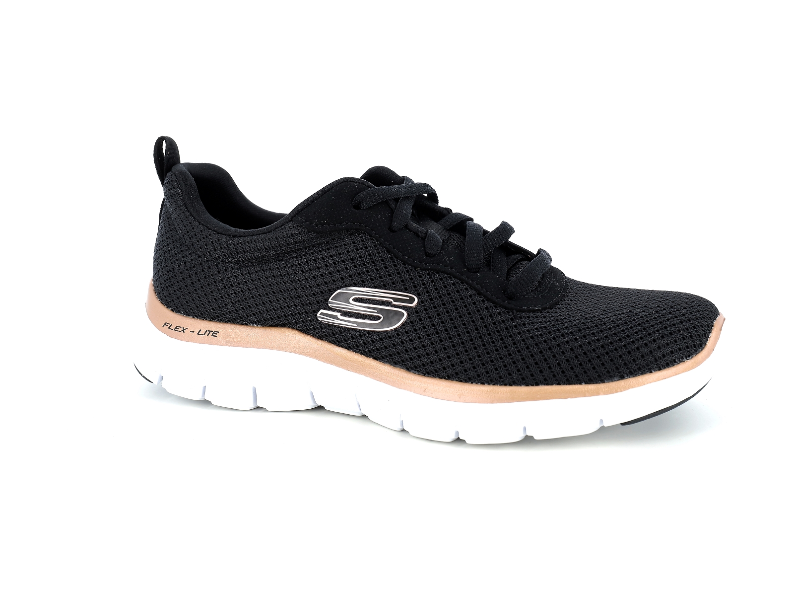 Skechers-FLEX APPEAL 4 0 BRILLANT Matières combinées Noir Bronze