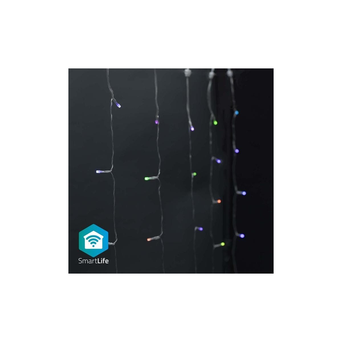 Nedis SmartLife Julelys | Gardin | Wi-Fi | RGB | 180 LED s | 3 m | Android™ / IOS