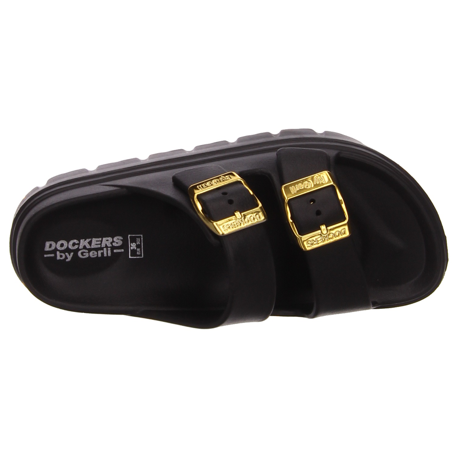 Dockers Pantoletten schwarz schwarz