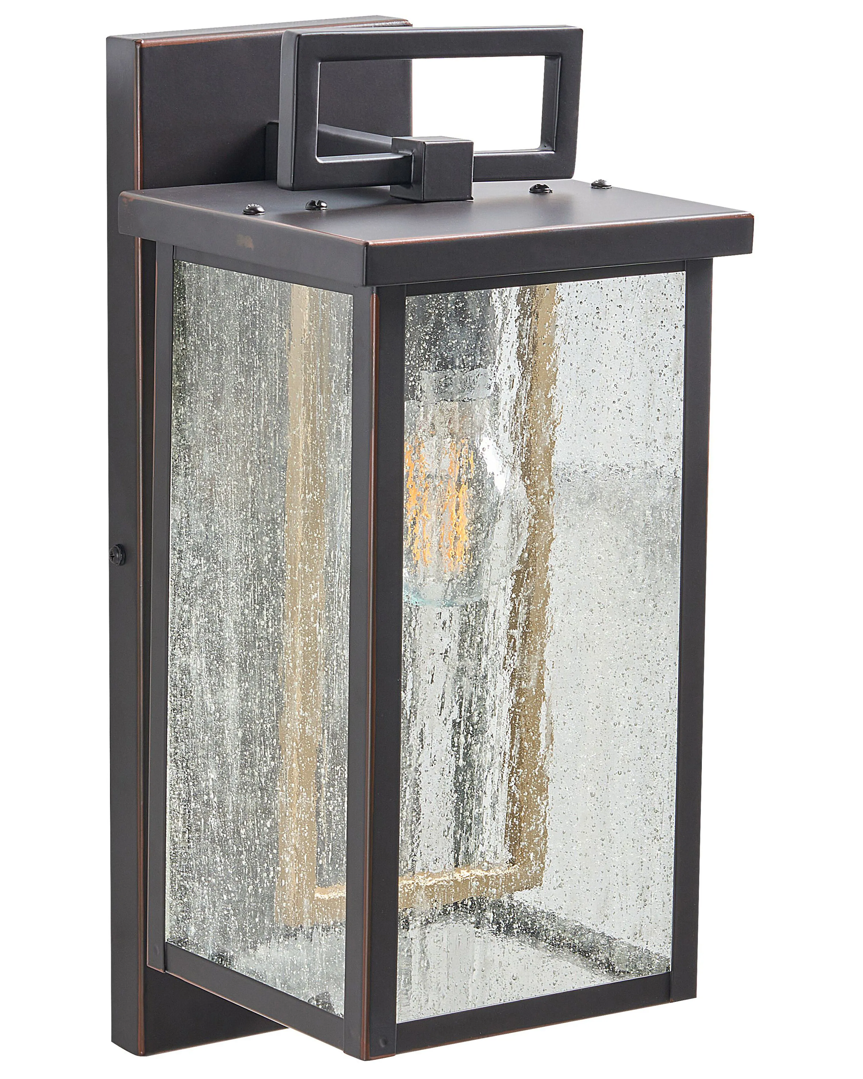 Buiten wandlamp GALA met bewegingssensor Zwart