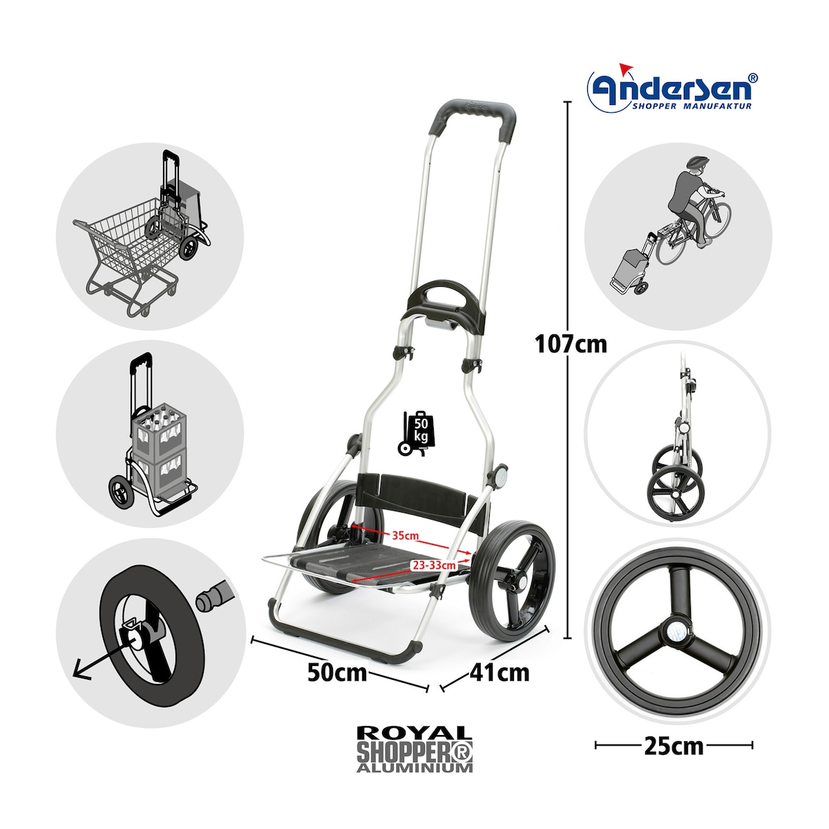 ANDERSEN - Einkaufstrolley Royal Shopper Tango