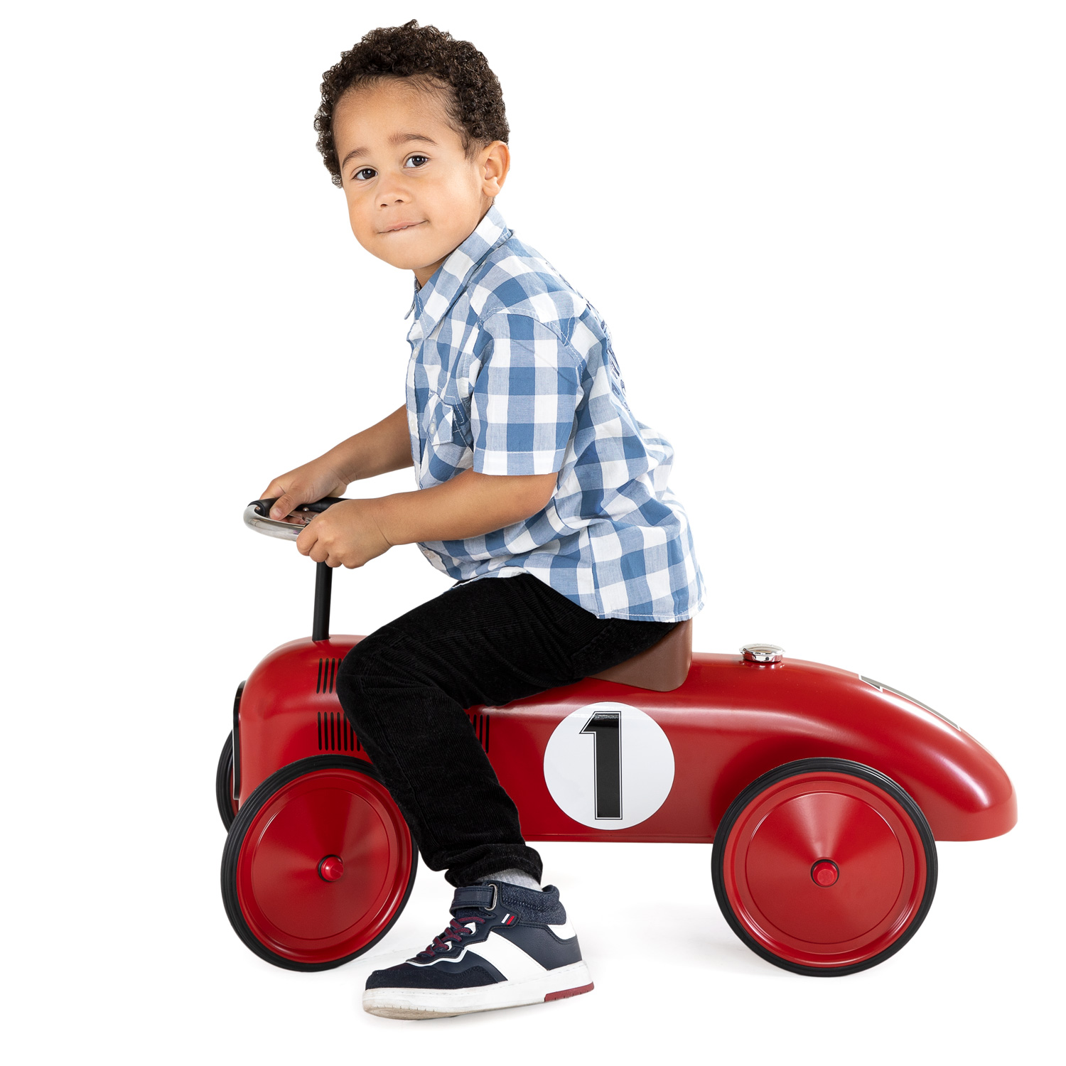 Goki Retro Loopauto Rood