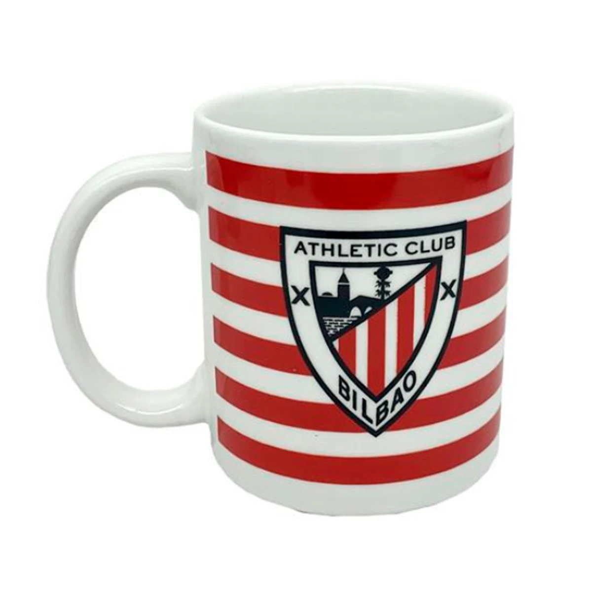 Caneca ATH Bilbao Caneca Cerâmica Com Risca e Emblema Athletic Bilbao