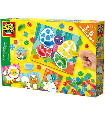 SES Creative Kreatives Spielset - Montessori - Formen und Farben