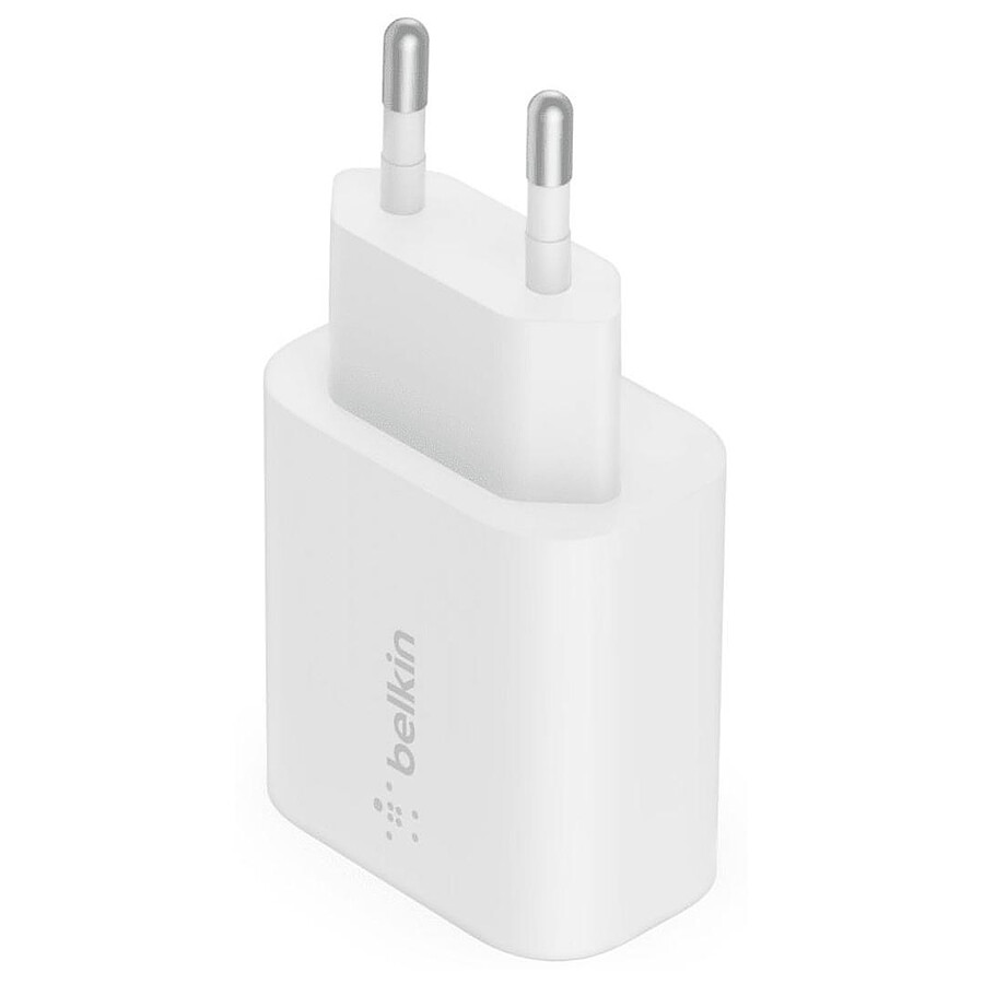 Belkin Chargeur Secteur USB-C 25 W pour iPhone (20 W) et Samsung (25 W)