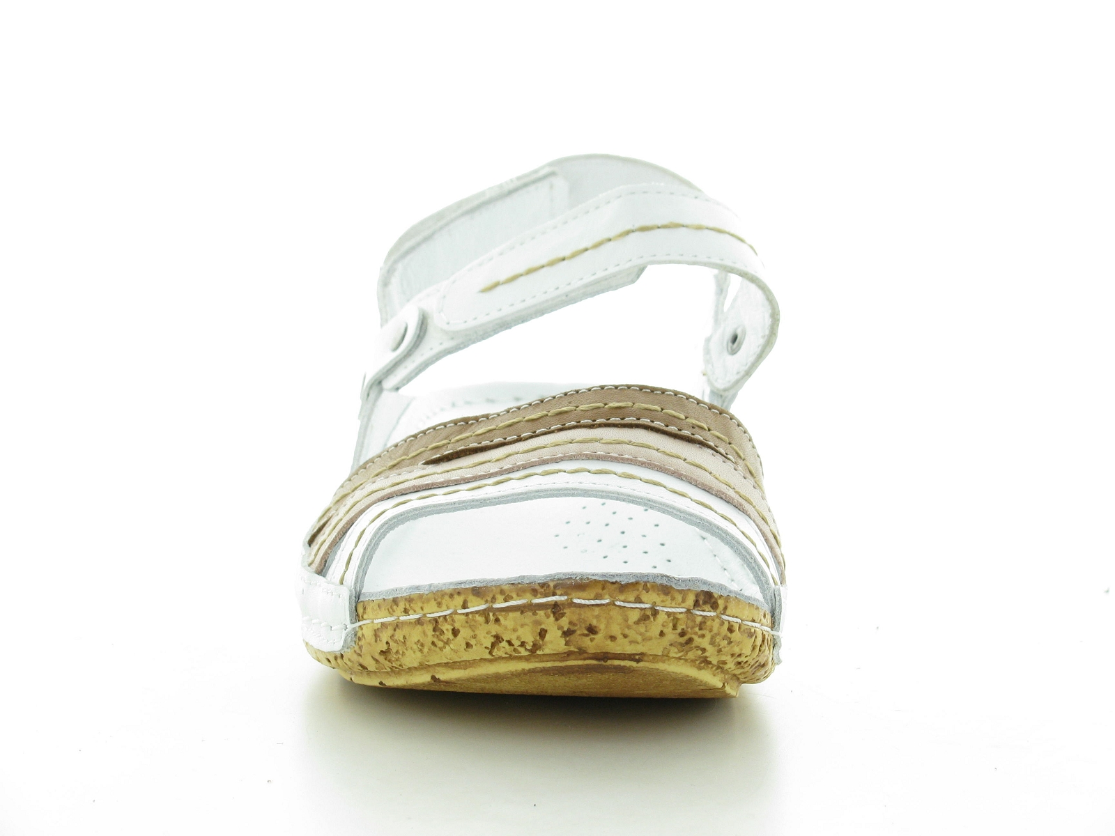 K brand-BAFY Cuir Blanc Beige