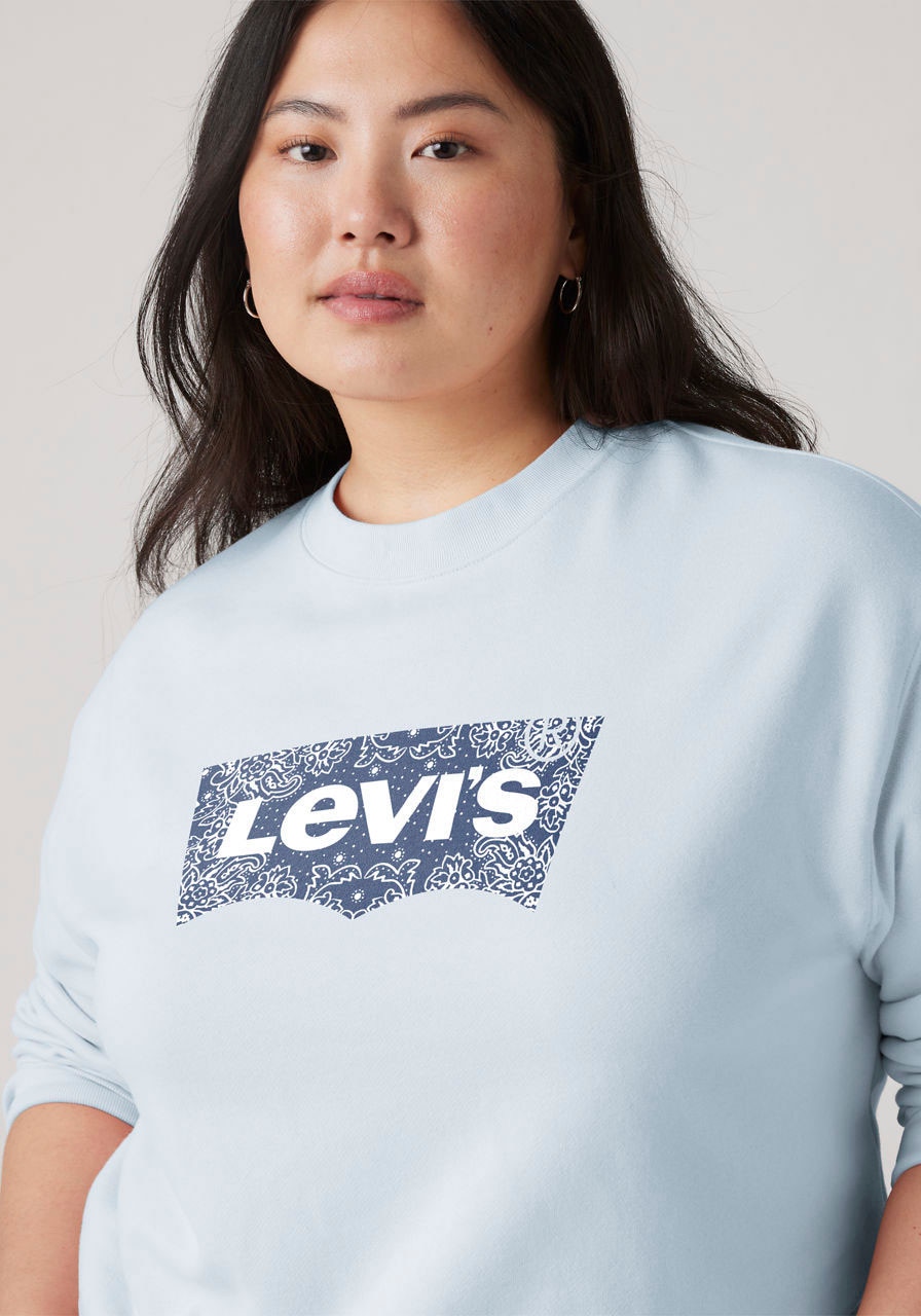 Levi's® Plus Sweatshirt »PL GR EVERYDAY CREW«, mit Batwing-Logo mit Rosenprint