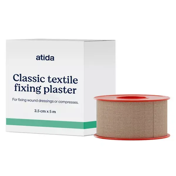 Fita adesiva de primeiros socorros Atida, 2,5 cm x 5 m
