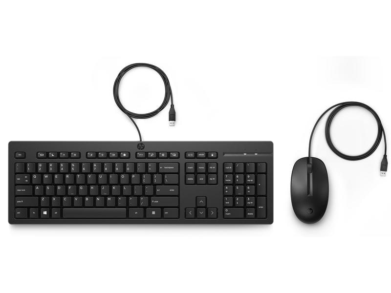 HP Tastatur-Maus-Set 225MK Keyboard und Mouse im platzsparenden Design