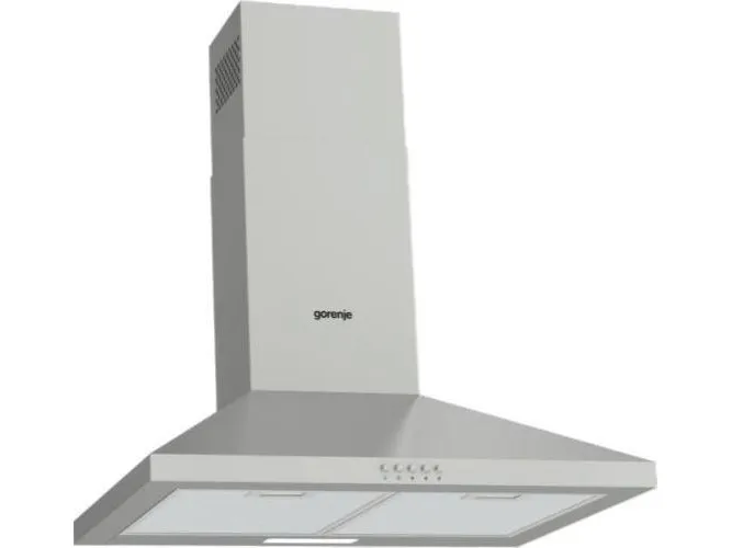Gorenje Essential WHC629E4X - Hætte - skorsten - bredde: 60 cm - dybde: 45 cm - udtrækning og recirkulation (-) - rustfrit stål