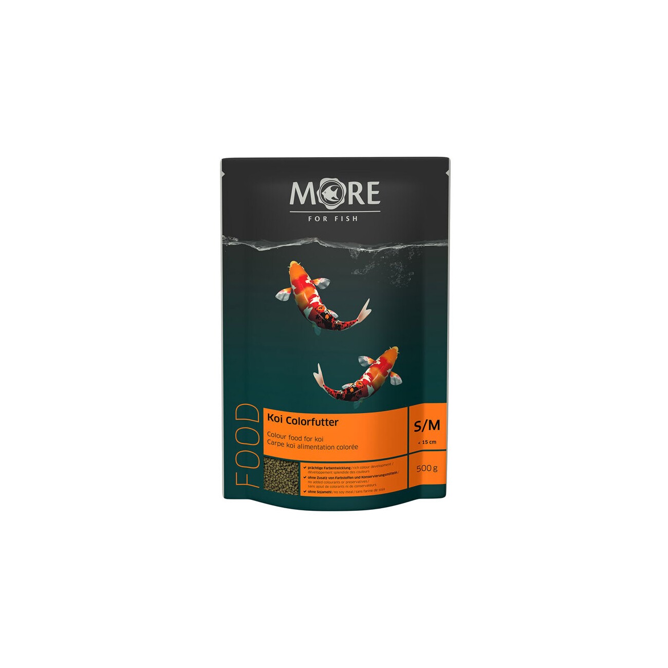 MORE Koi Farbfutter 2mm 500 g