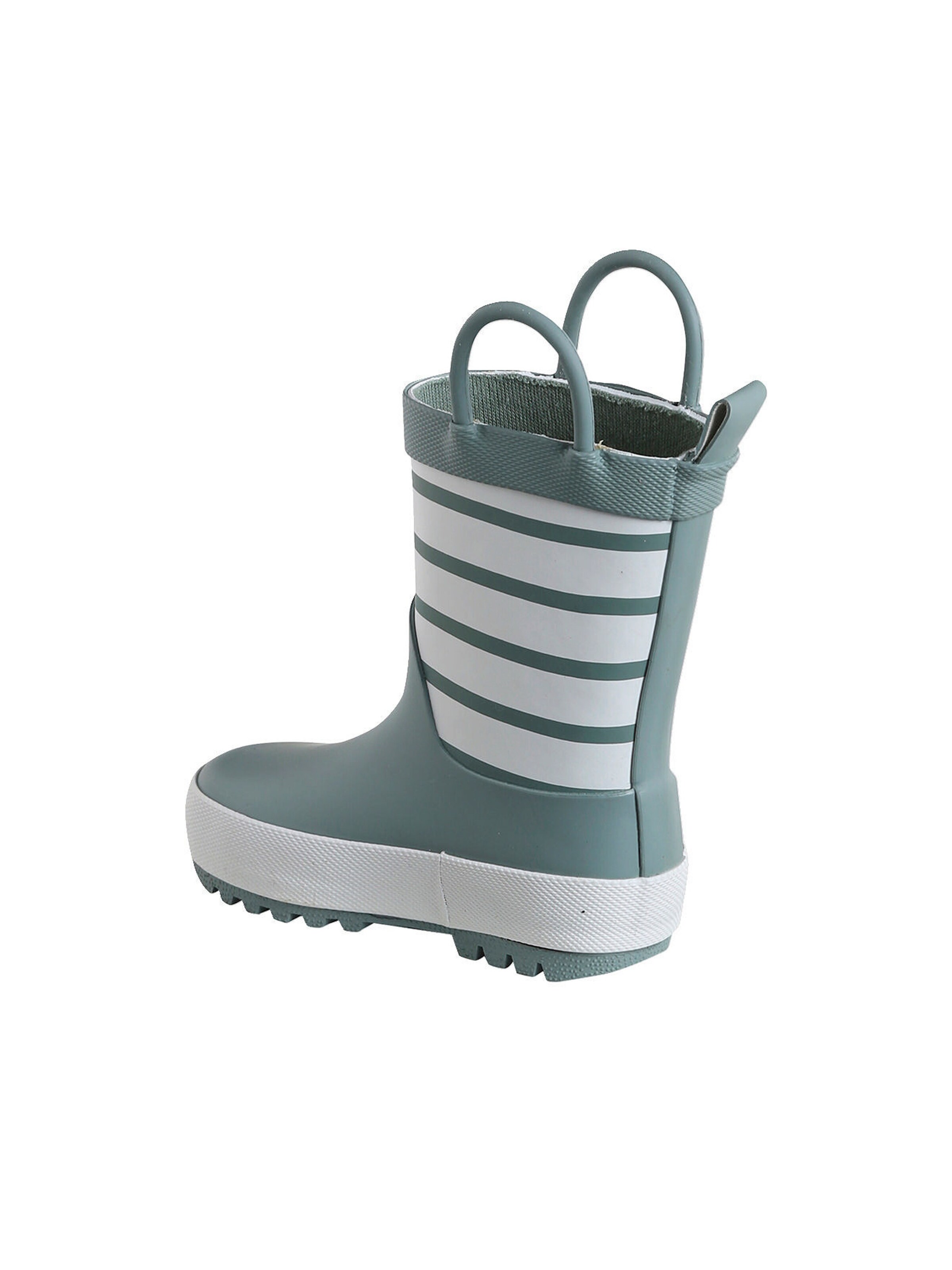 Vertbaudet Baby Gummistiefel mit Anziehtrick salbeigrün
