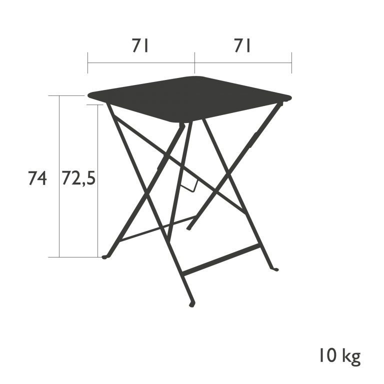 Fermob Bistro tuintafel 71x71 Rosemary