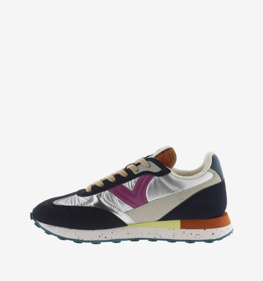 GALAXIA NYLON MÉTAL MULTICOLORE Baskets métallisées pour femmes MARINO