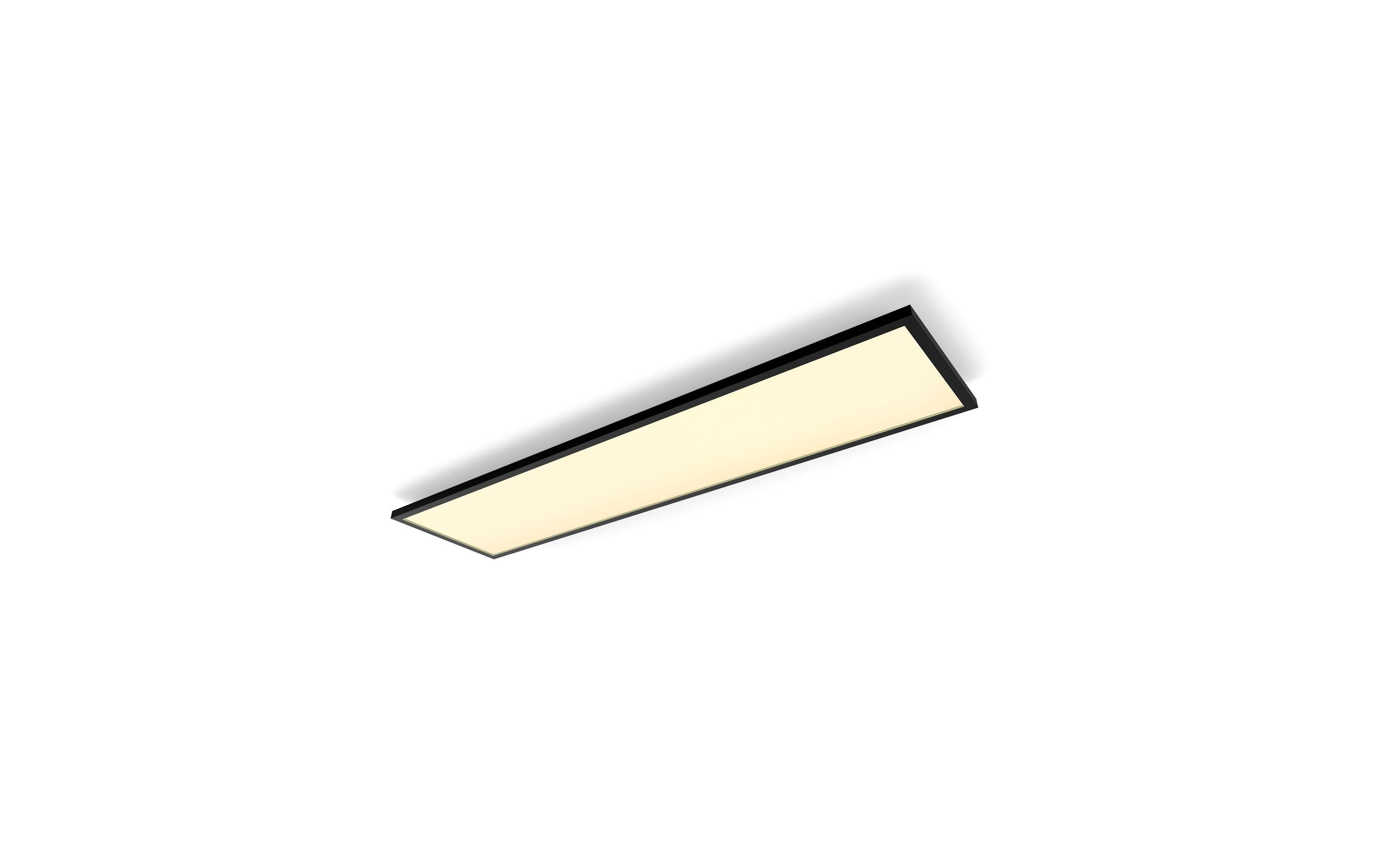 Panelleuchte White Ambiance Aurelle 120 x 30 cm Schwarz<br>Flaches Hue Panel