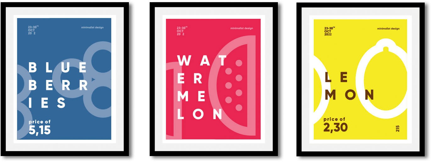queence Bild »Set Fruity« Art | Essen | Kunst | Lebensmittel | Obst | Obst Bilder | Schriftzug | Schriftzüge 1 Stk. tlg. gerahmt