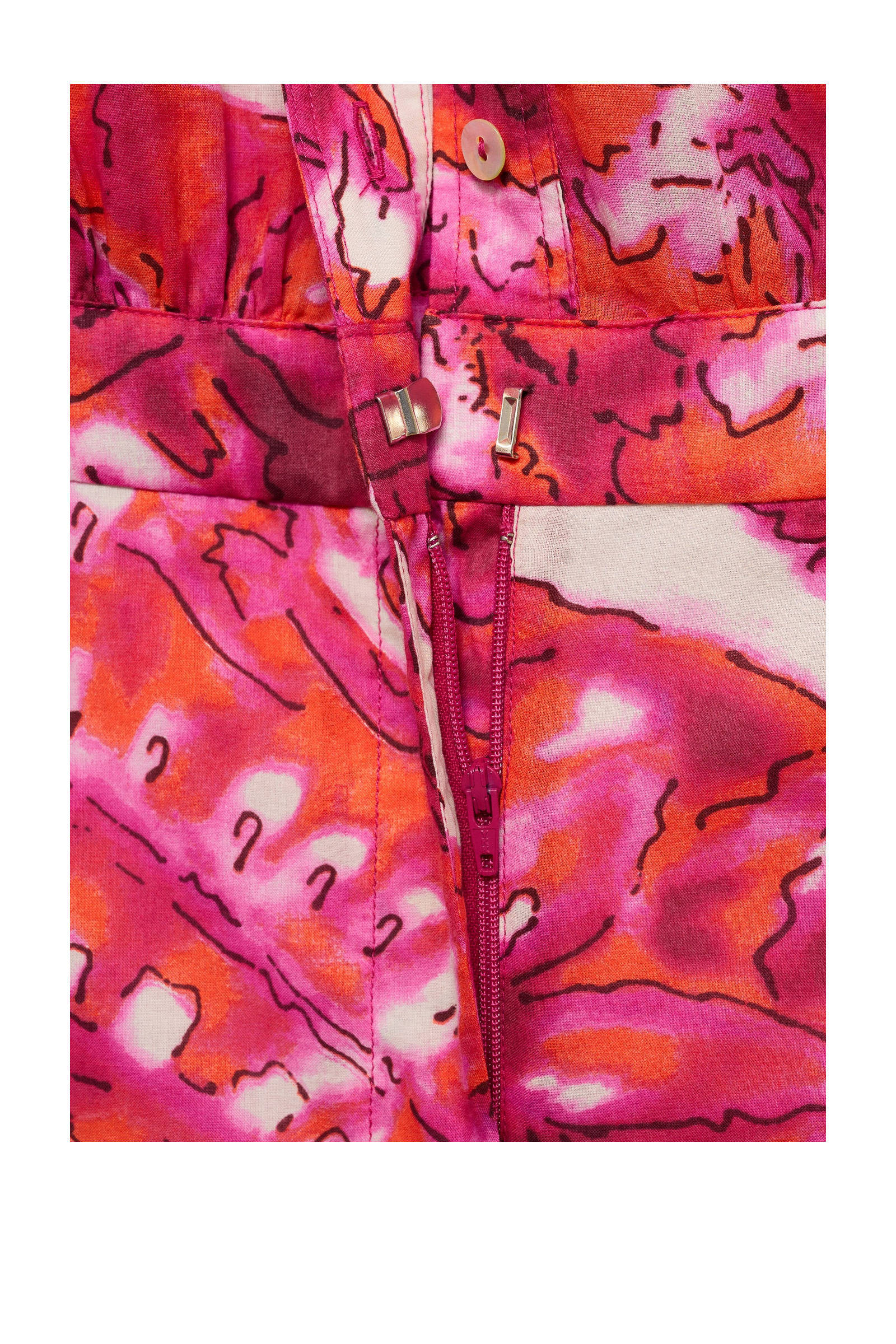 Mango playsuit met all over print roze