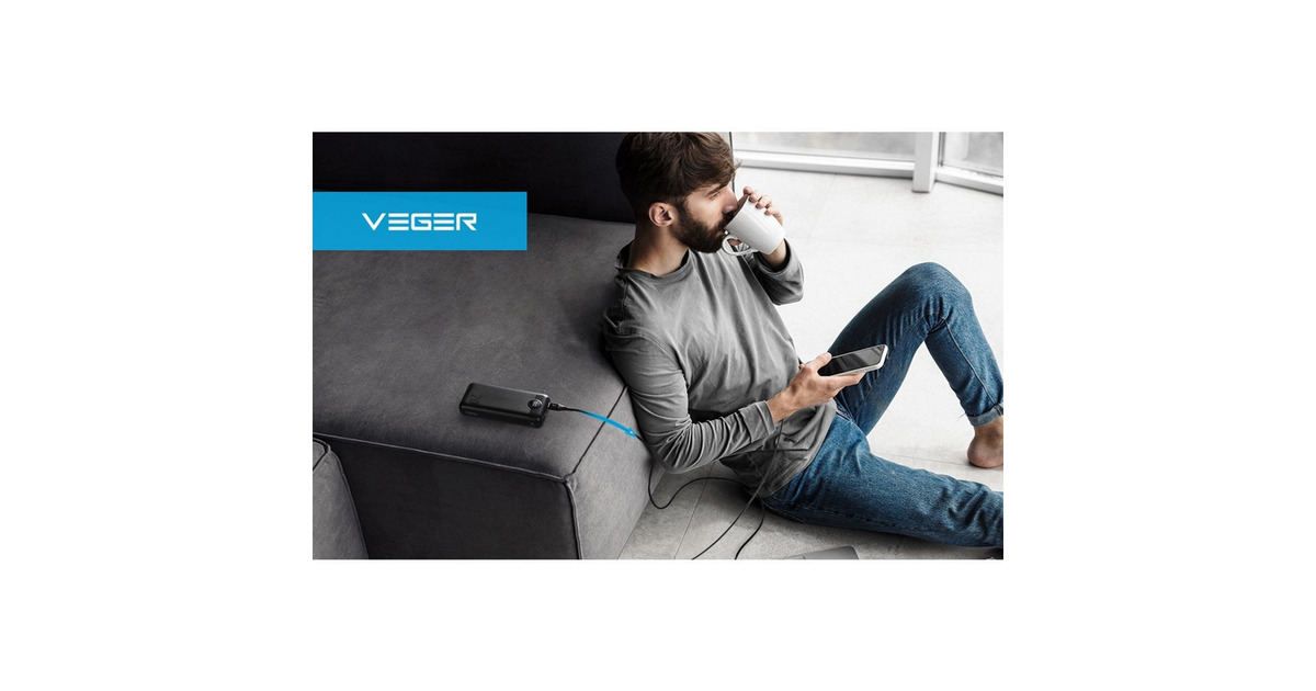VEGERL20S powerbank 20.000 mAh  (Wit)