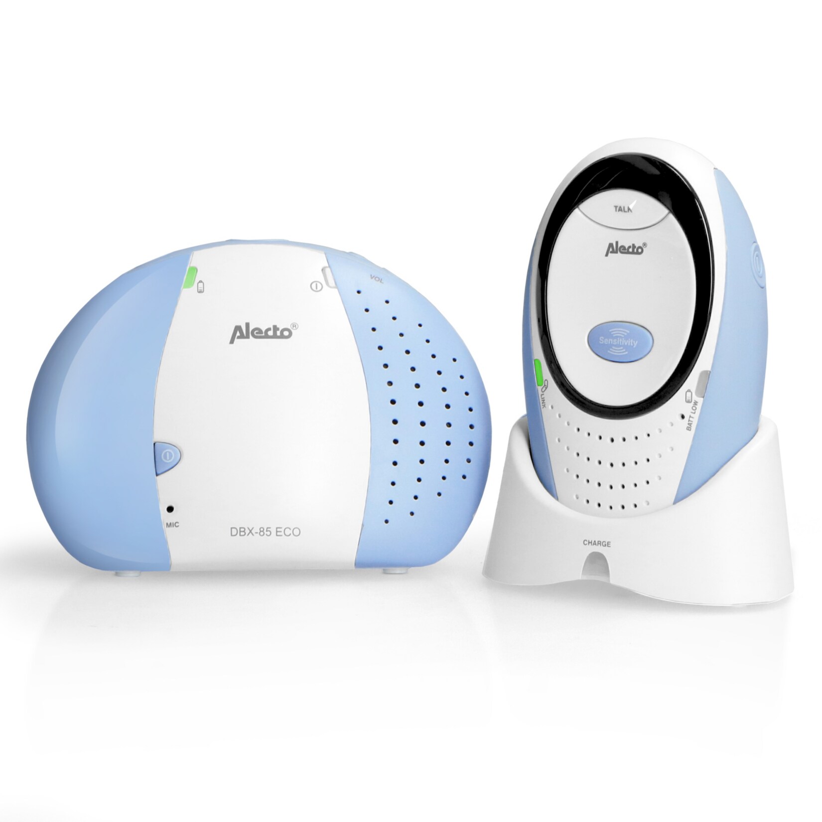 Alecto DBX-85 ECO - Audio DECT Babyphone - Gegensprechfunktion -Nachtlicht