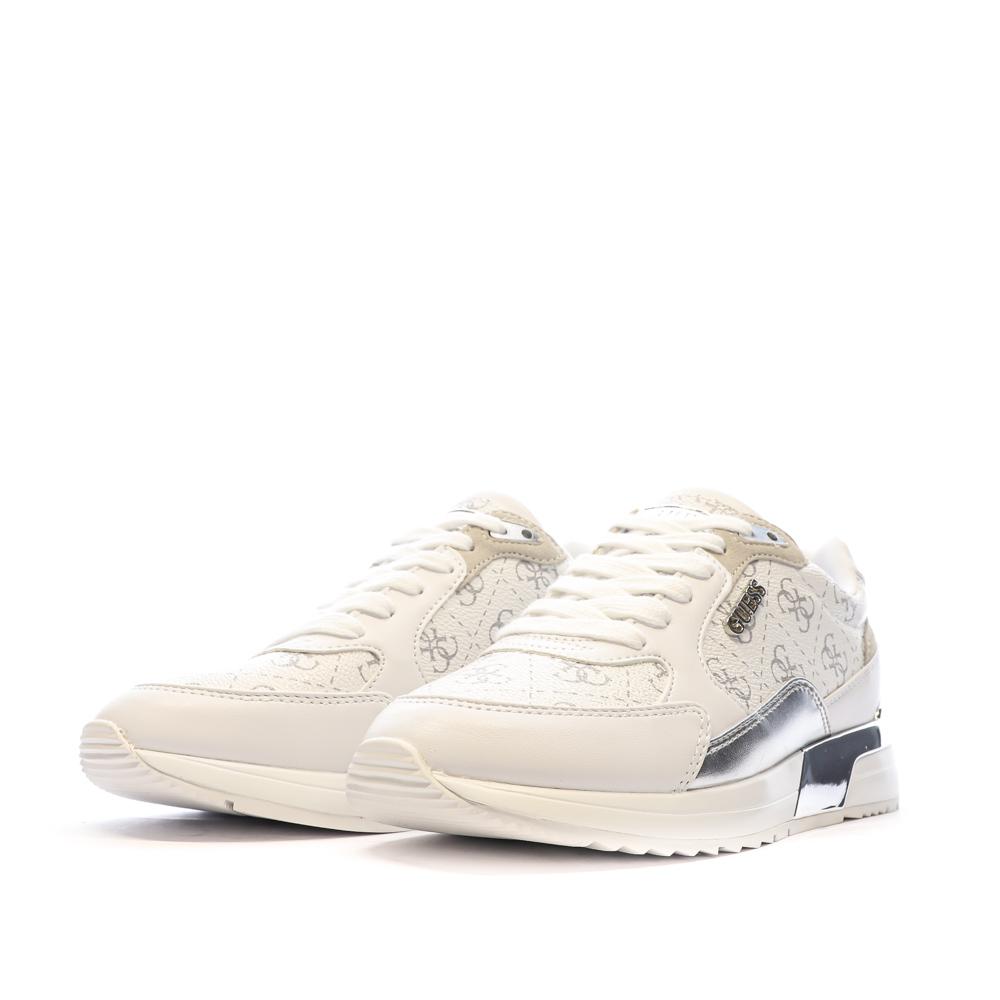 Guess Baskets Blanches Femme Guess Moxea12