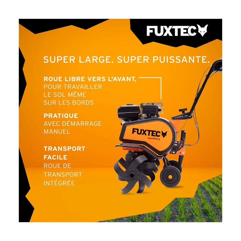 Motoculteur thermique - fx-af1212 - 212cm3 motobineuse largeur 85cm