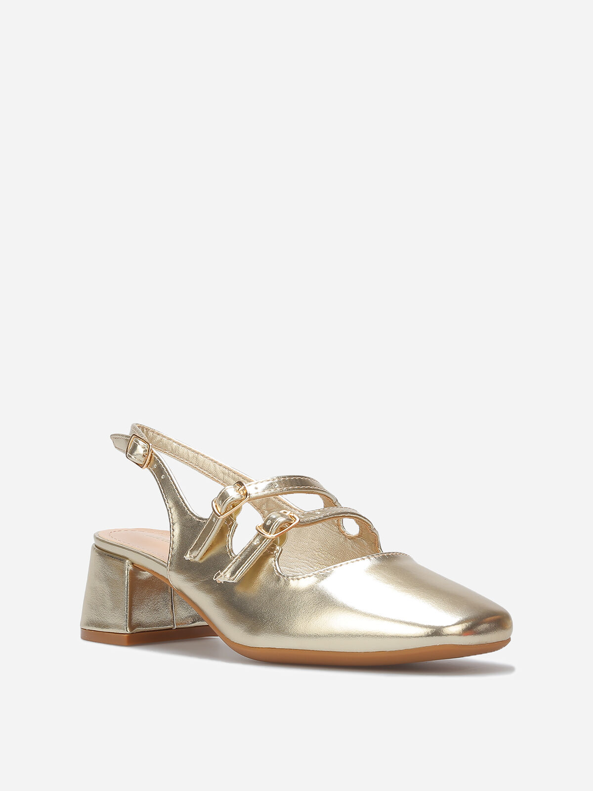 Babies slingback à double brides- Doré