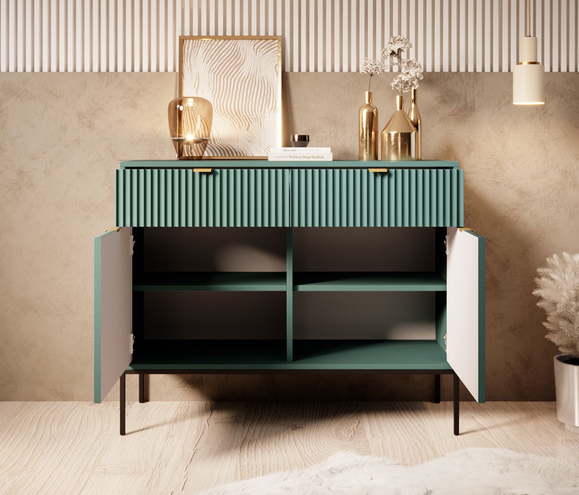 Navil - Dressoir - Groen - 104x39x83 cm