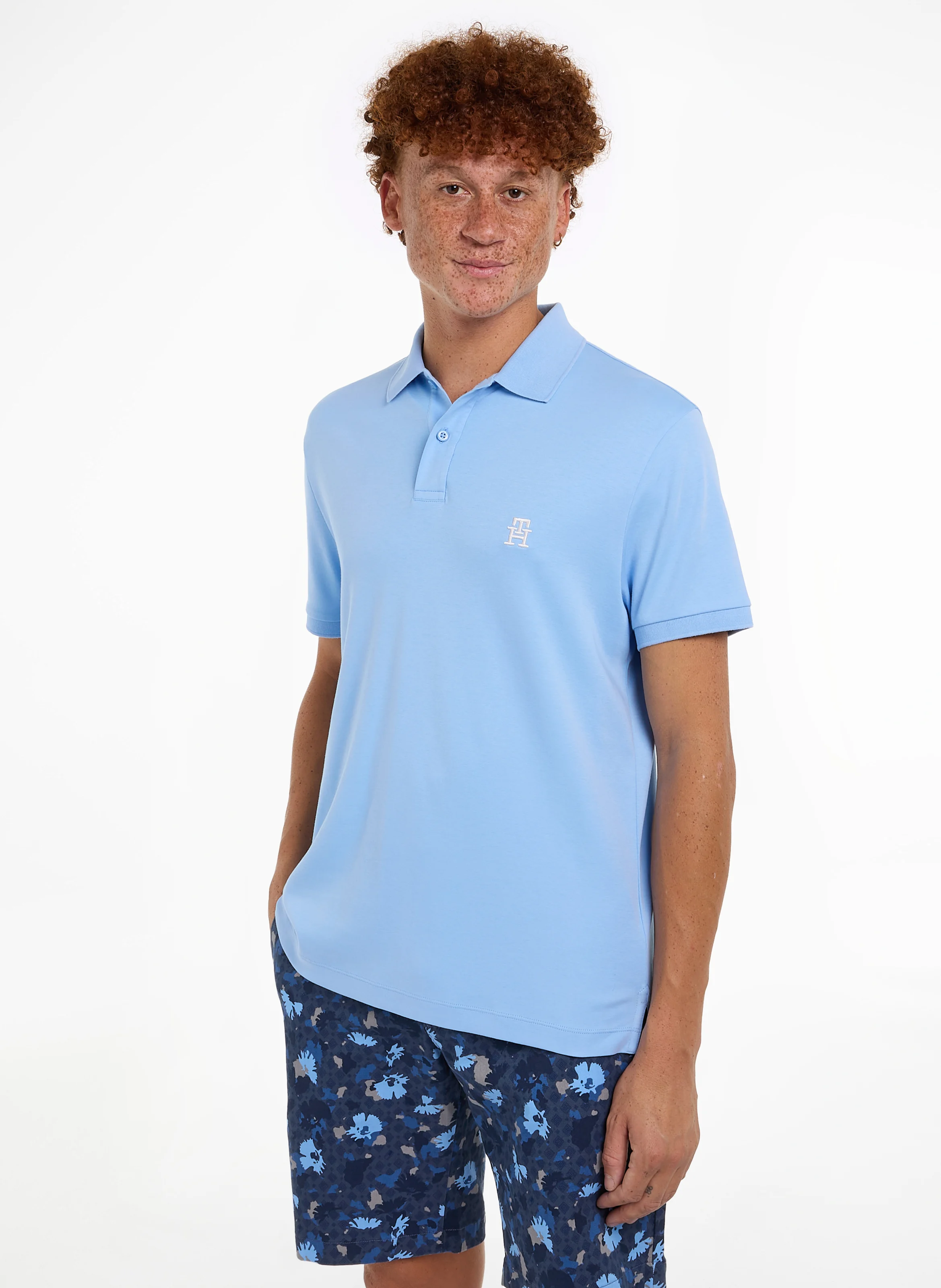 Polo regular-fit en coton | Bleu