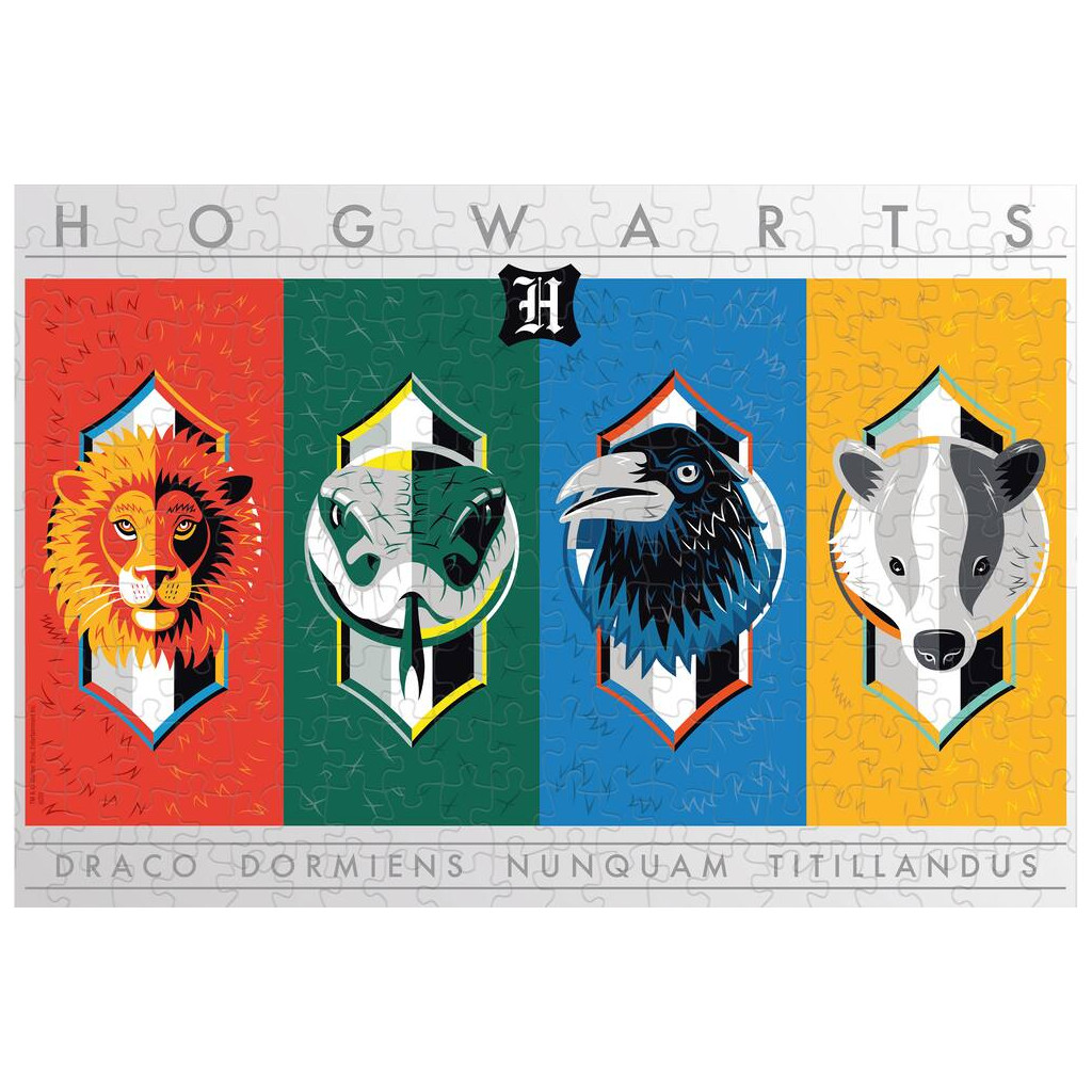 Puzzle 500 pièces Harry Potter - Les 4 Maisons