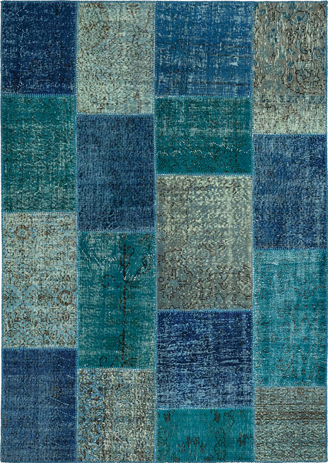 Vintage Teppich Patchwork 200 x 300 cm