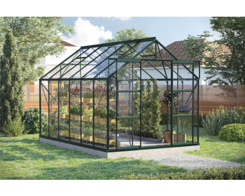 Kas Vitavia Uranus 9900, enkelvoudig veiligheidsglas 3 mm, 257x383 cm, groen