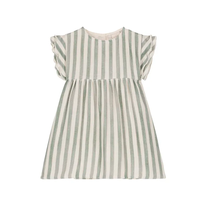 Studio Bohème Robe Cousine Rayée | Vert