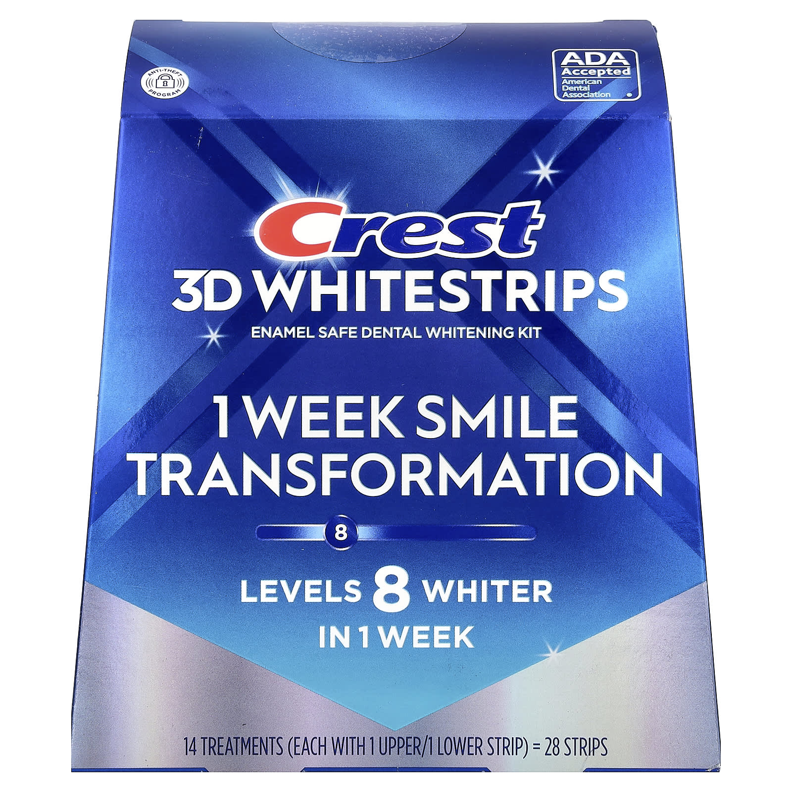 Crest, 3D Whitestrips™, Tandbleekset, Classic Vivid, 20 strips