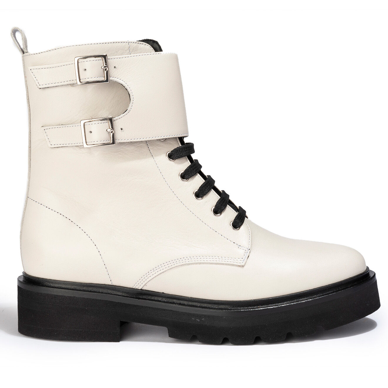 Anaki Boots en Cuir Lottie écrues