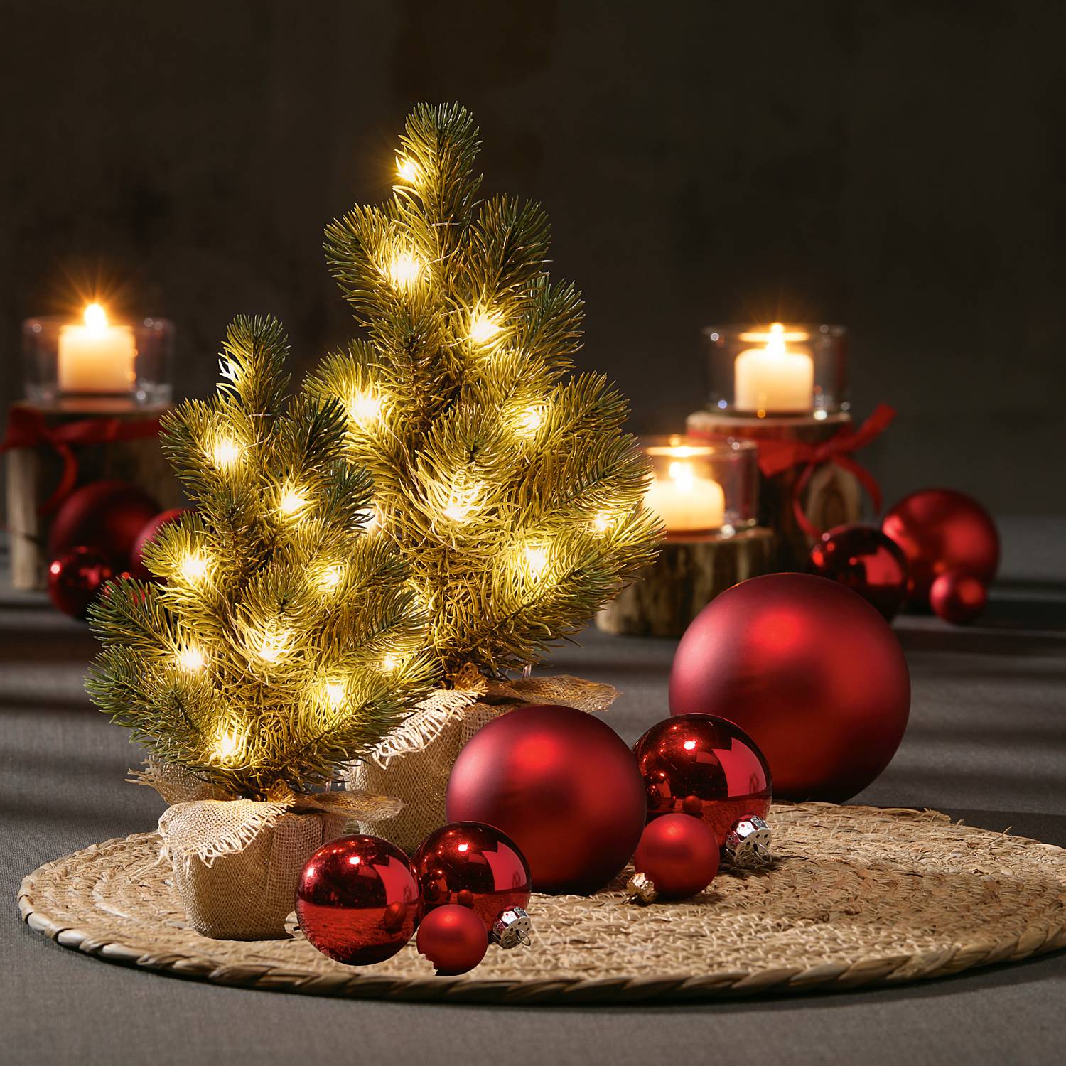 LED-Tannenbaum 2er-Set