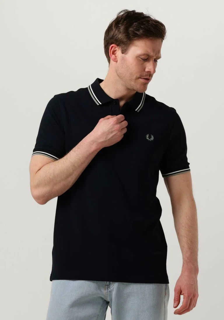 FRED PERRY donkerblauwe fred perry polo twin tipped fred perry shirt