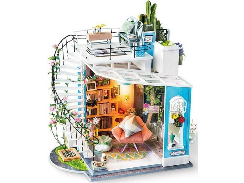 RoboTime Bausatz Doras Loft 3D-Puzzle aus lasergeschnittenen Holzteilen