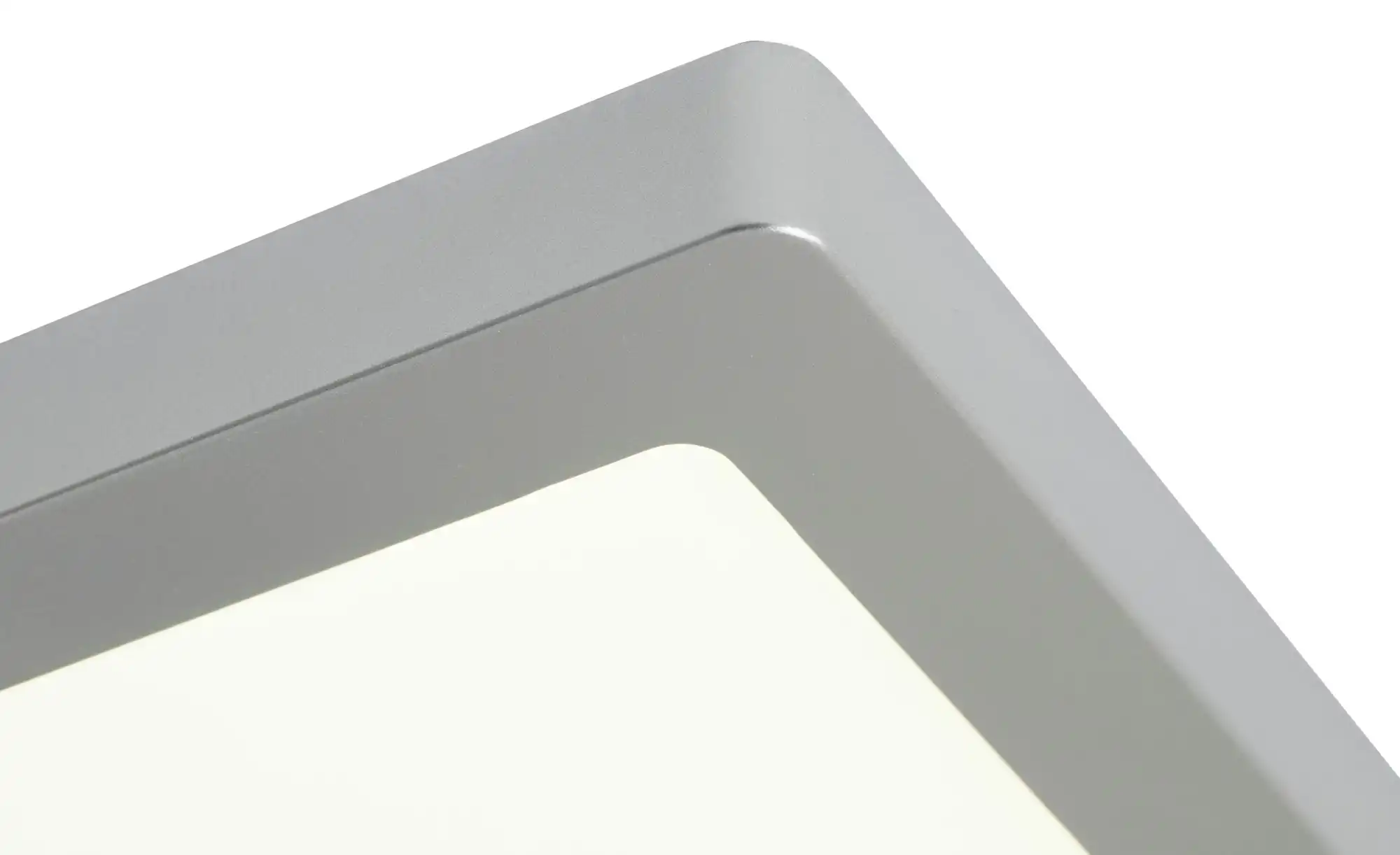 LED-Panel, chrom-matt, eckig