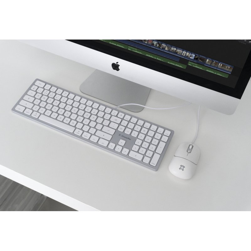XtremeMac XWH-WMO-83 souris Bureau Ambidextre USB Type-C Laser 1600 DPI