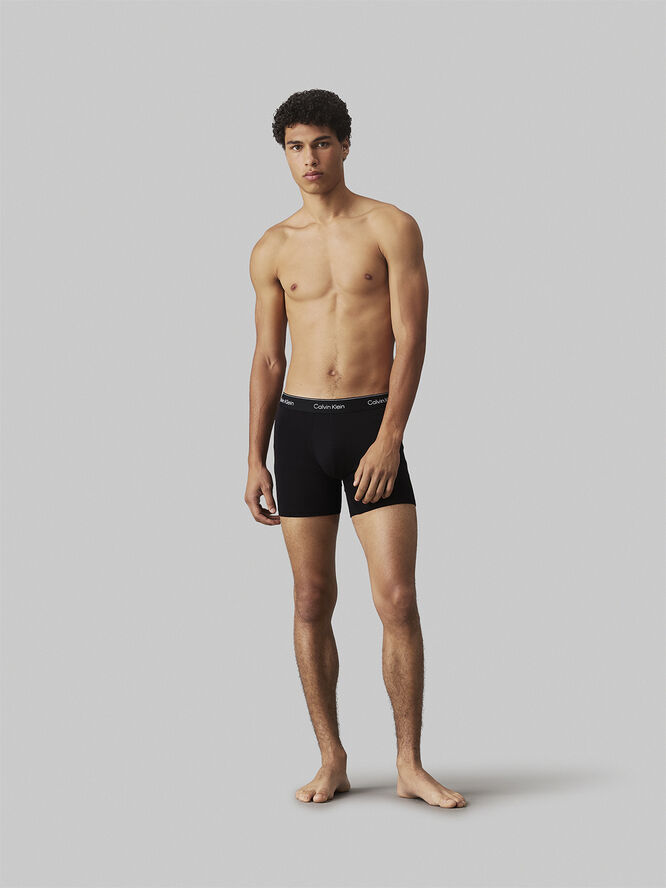Calvin Klein BOXER BRIEF 3PK Black w/ black wb