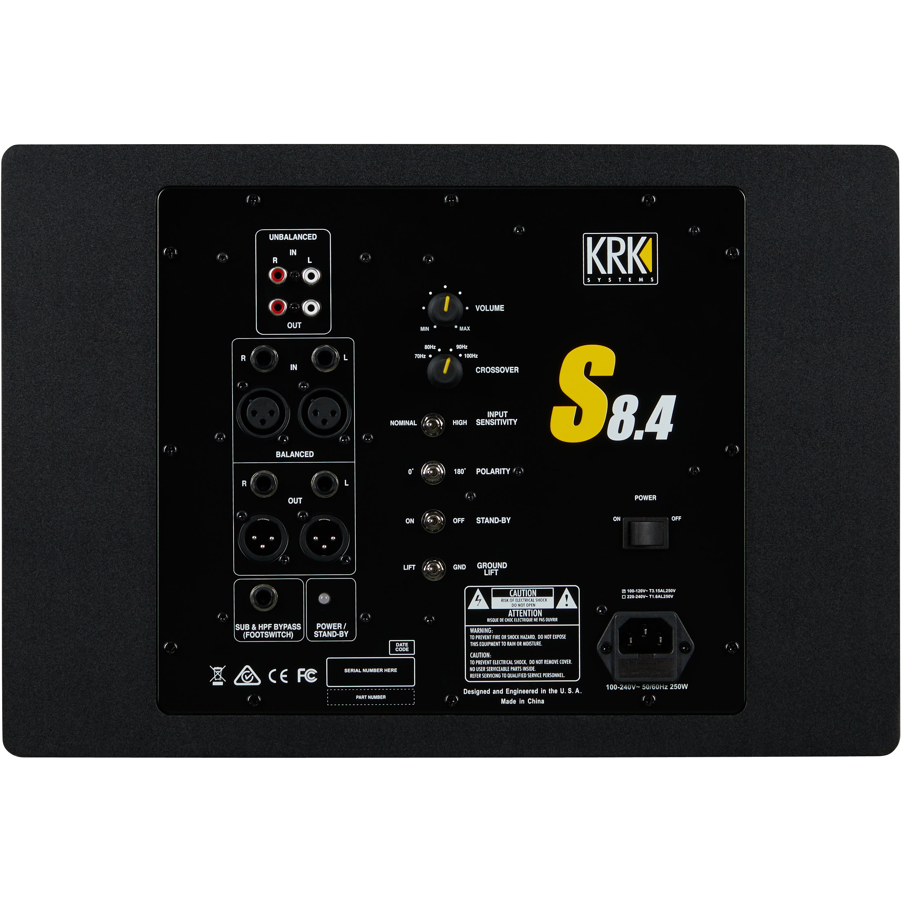 KRK S8.4 actieve studio subwoofer (per stuk)