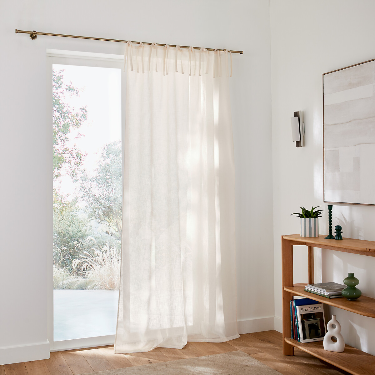 LA REDOUTE INTERIEURS<br>Cortina de vidro com laços, Nyong