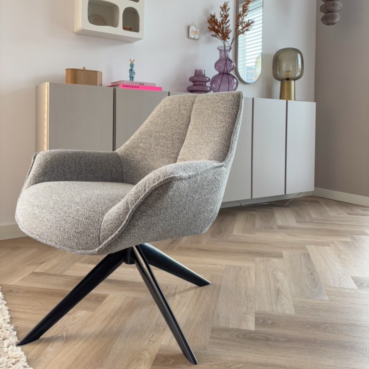 DS4U - Miron draaifauteuil - grijs